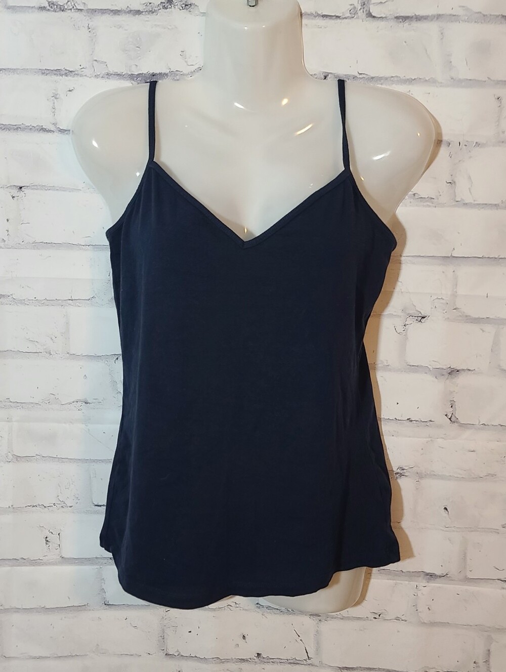 Old Navy Black Basic Stretch Cami Tank Top Regular Size L